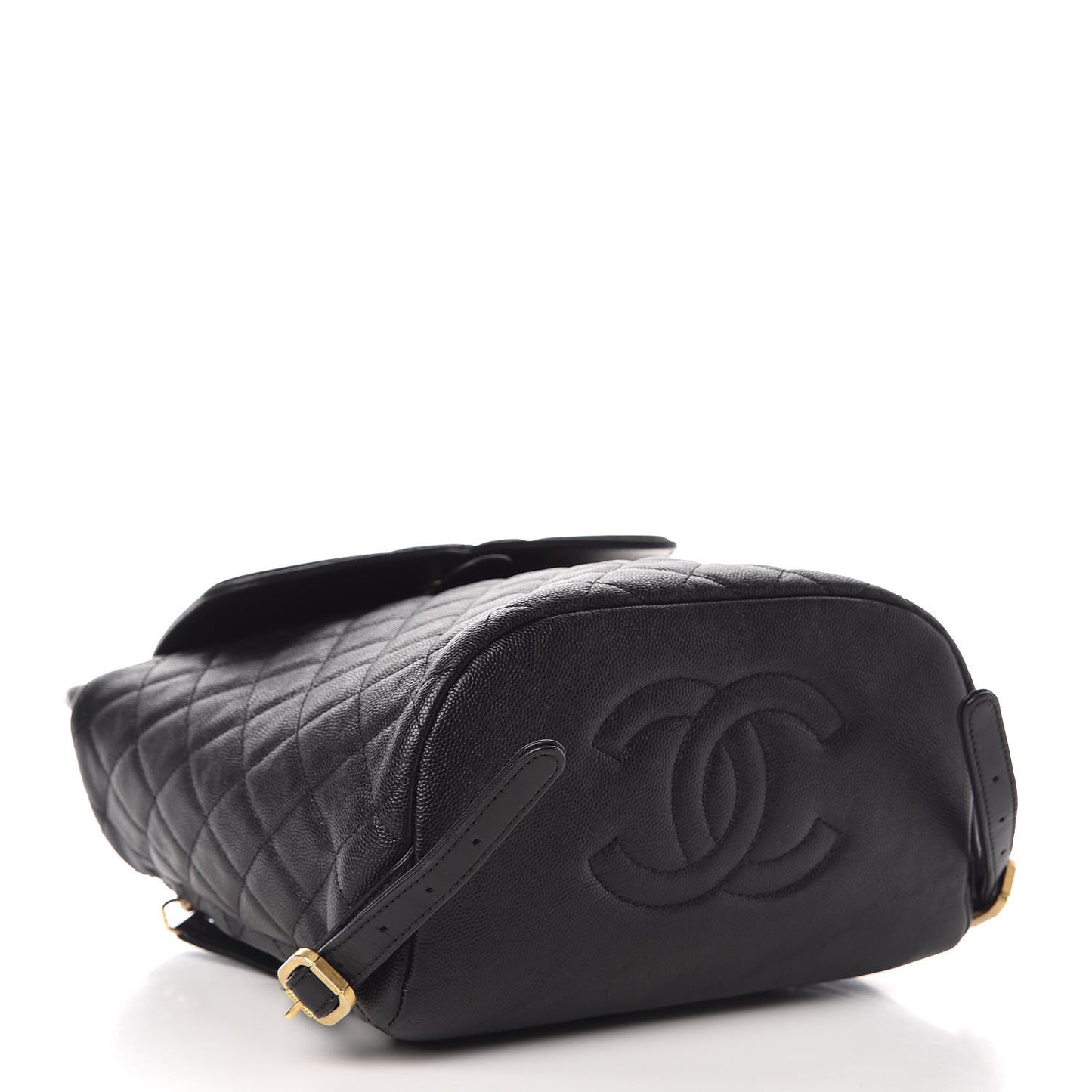 Caviar Quilted Filigree Backpack Black