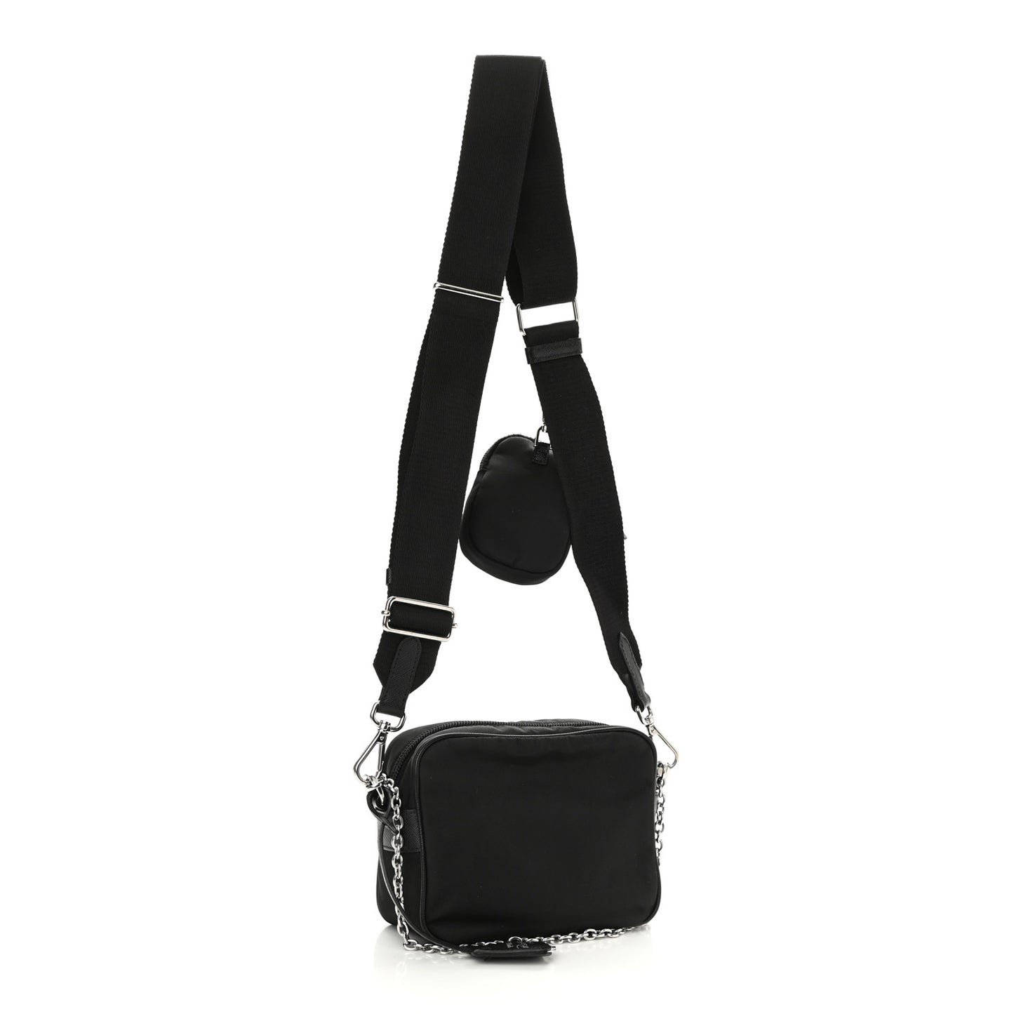 Tessuto Nylon Saffiano Re-Edition 2005 Camera Shoulder Bag Black