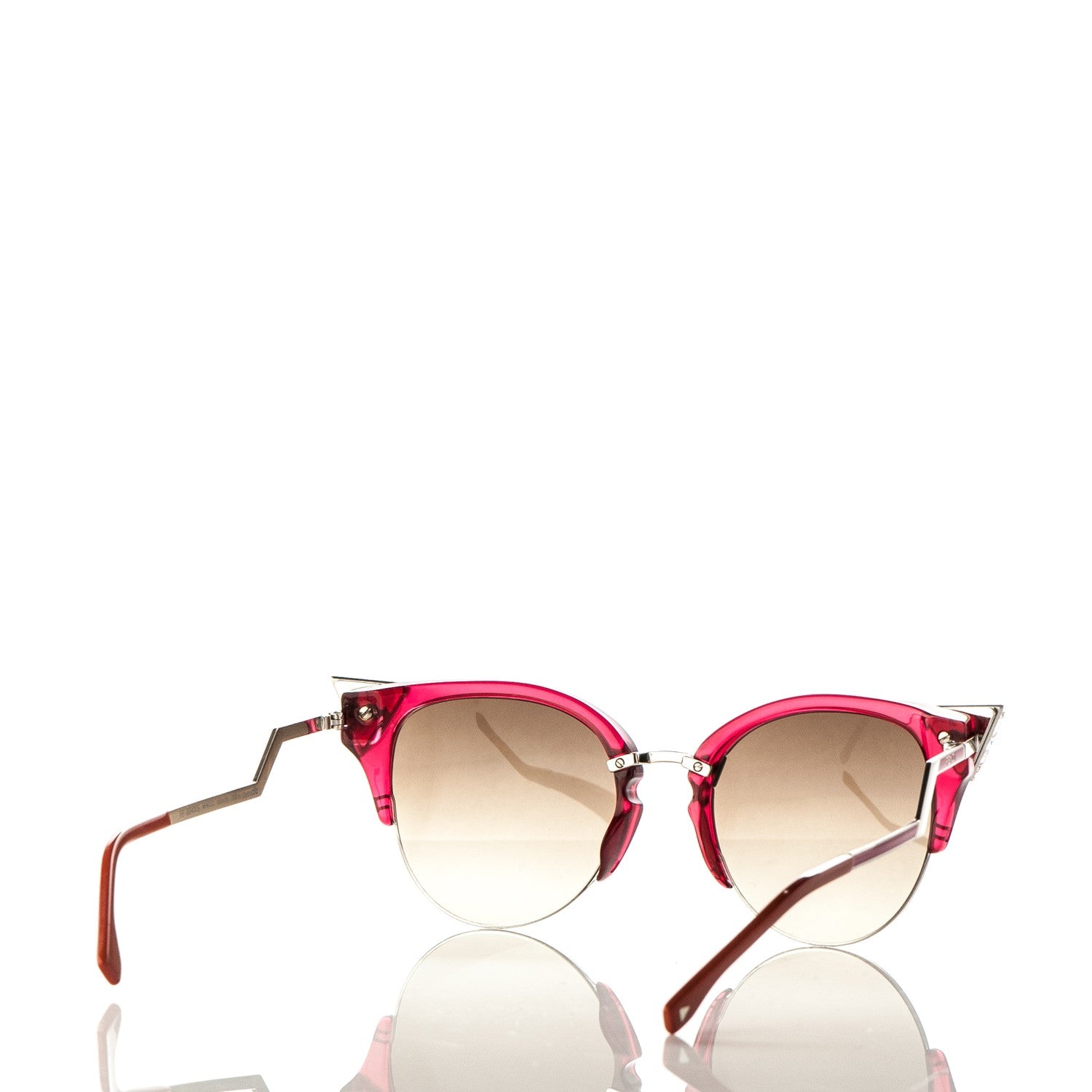 Fendi Iridia Sunglasses FF 0041/S Cherry Palladium 4 of 7
