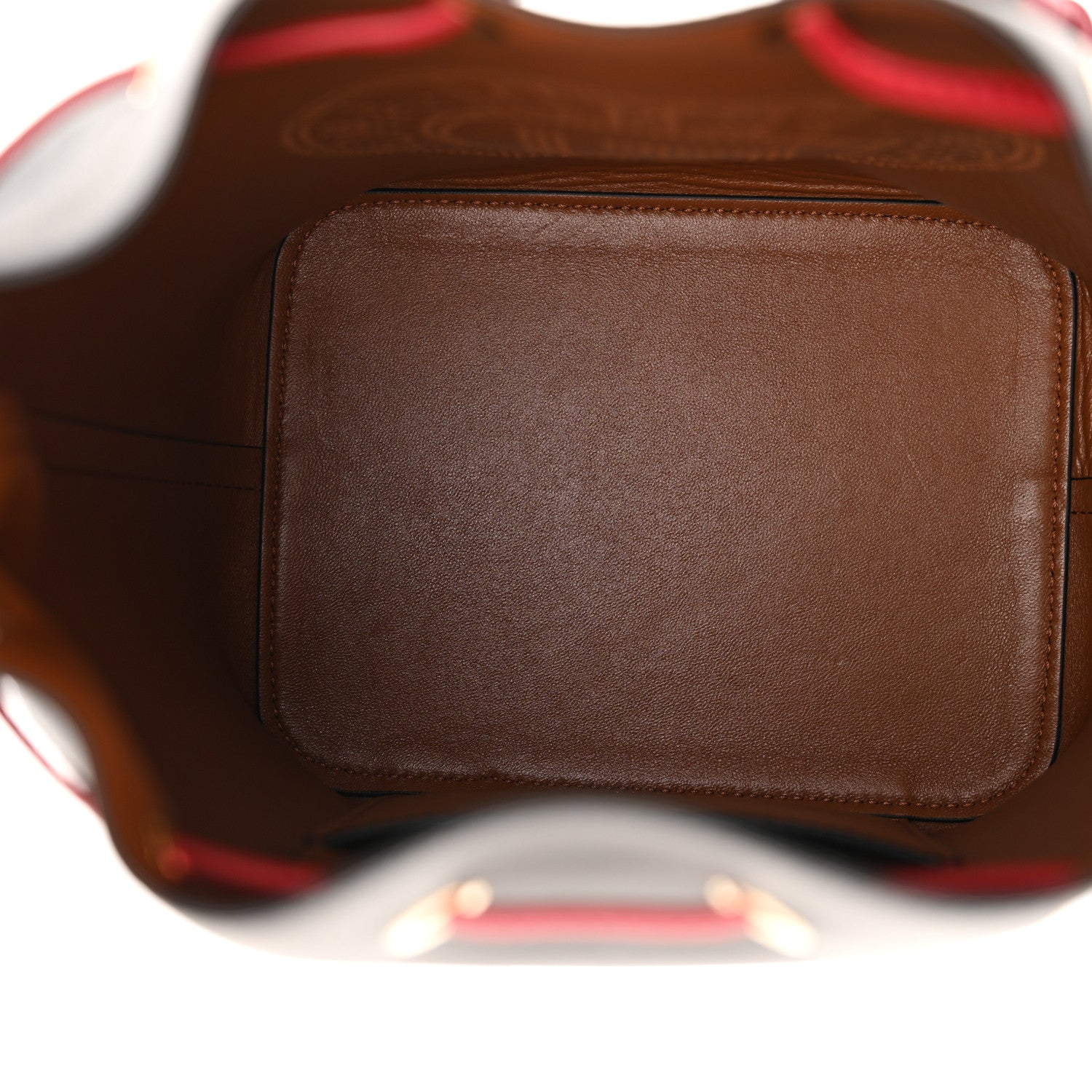 Fendi Vitello Grace F is Fendi Stamp Patch Perforated Small Mon Tresor Bucket Bag Black 5 of 9