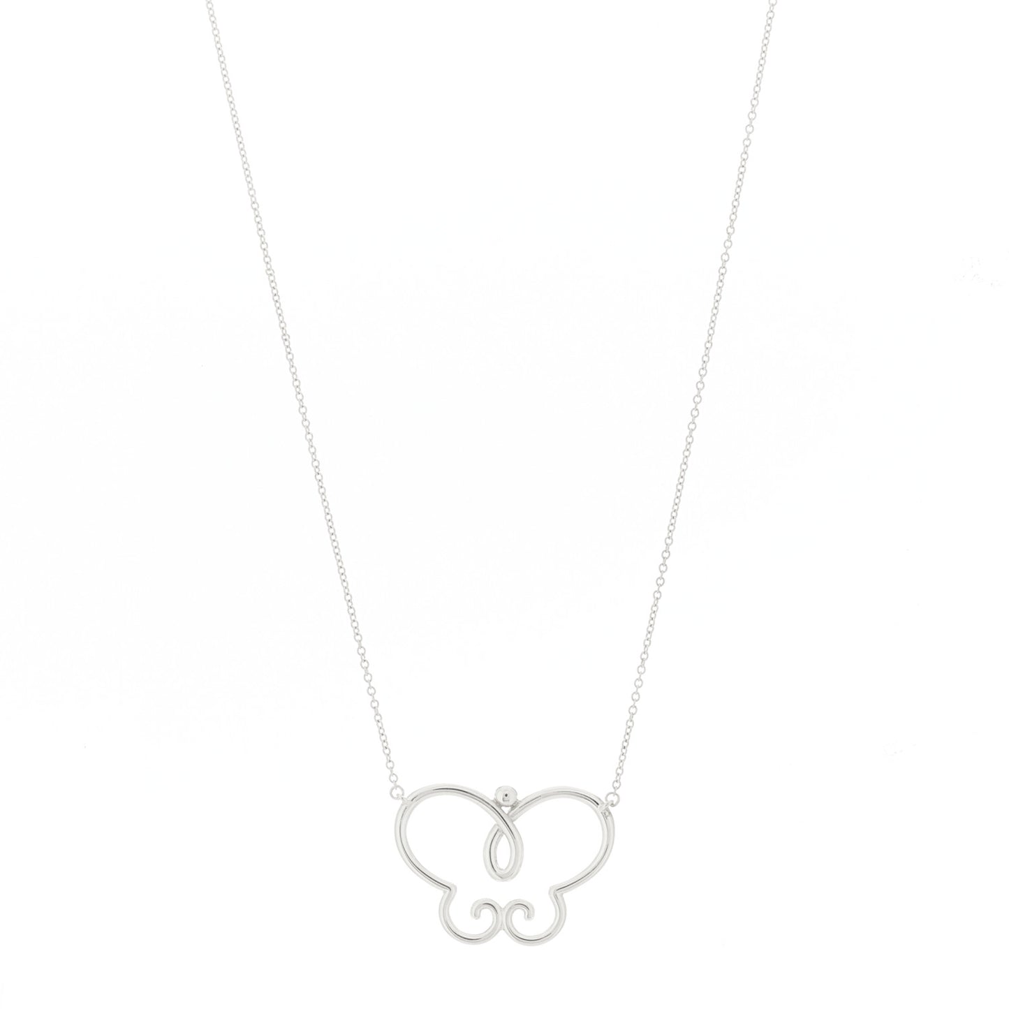 Sterling Silver Paloma Picasso Butterfly Pendant Necklace