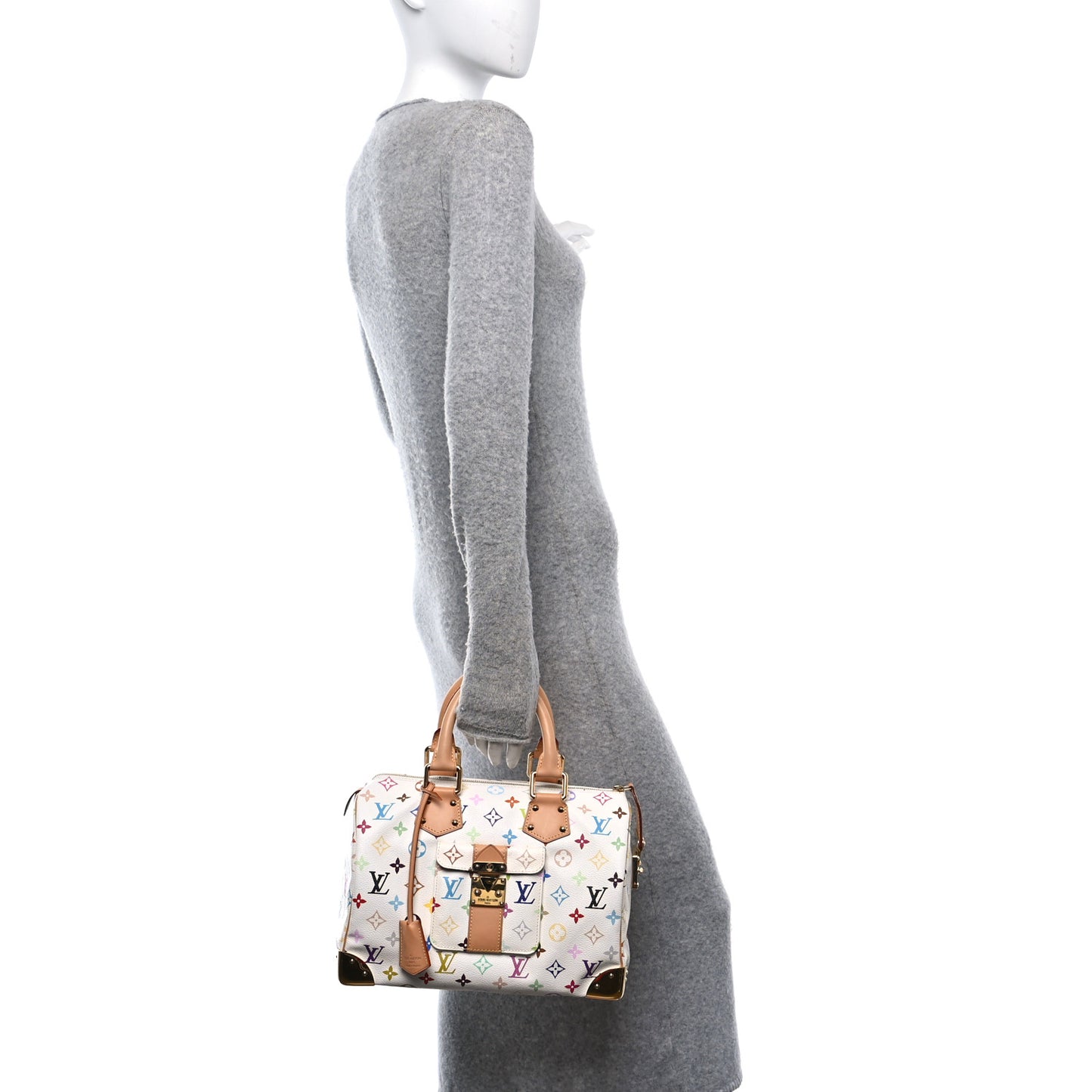 Monogram Multicolor Speedy 30 White