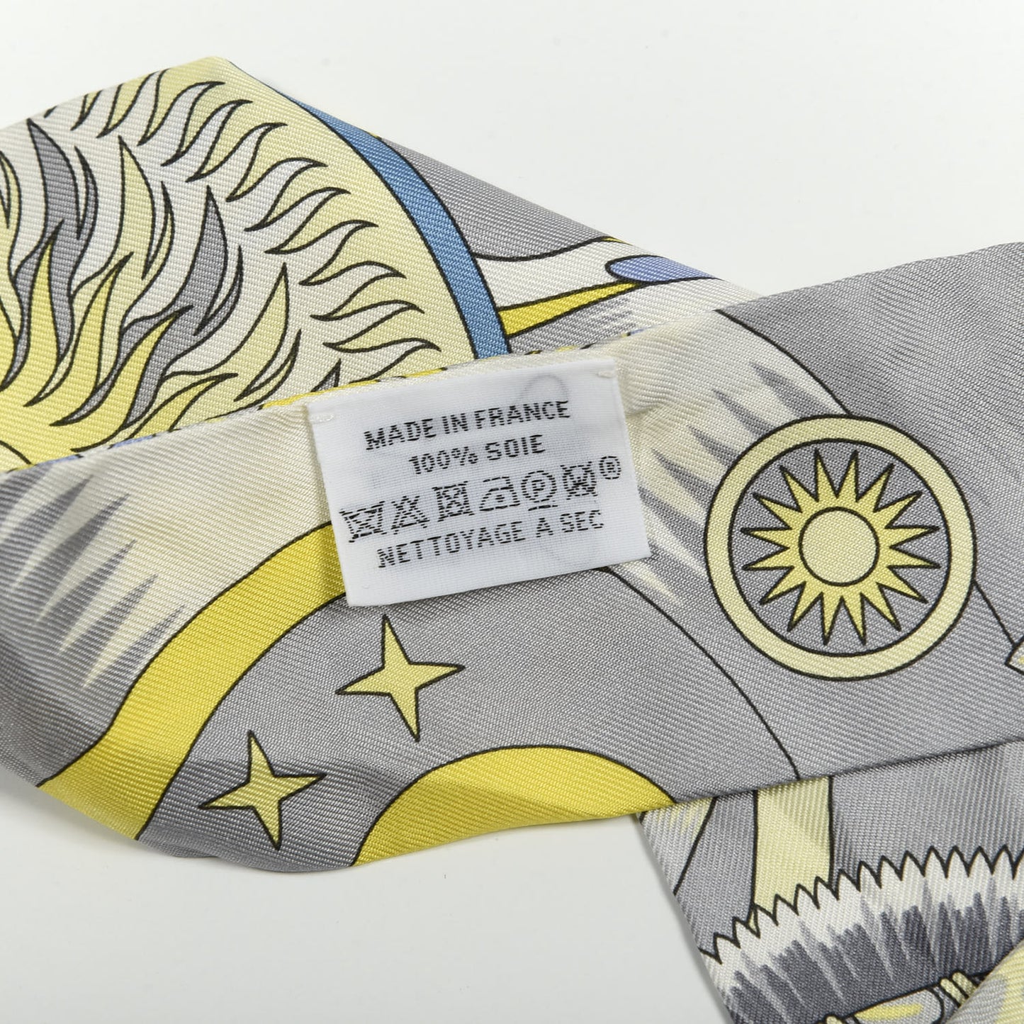 Silk La Source de Pegase Twilly Jaune Vif Gris Perle