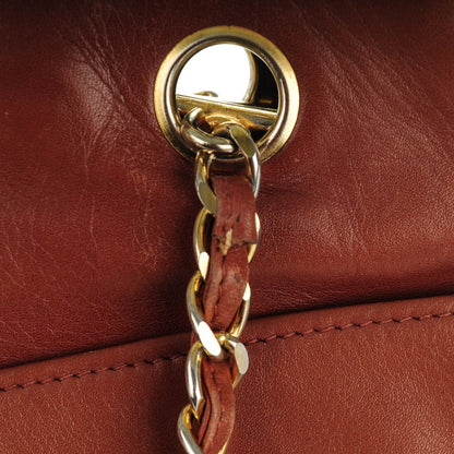 Chanel Lambskin Shopping Tote Brown 7 of 8