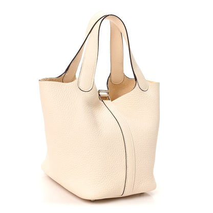 Hermes Taurillon Clemence Picotin Lock 18 PM Nata 3 of 11