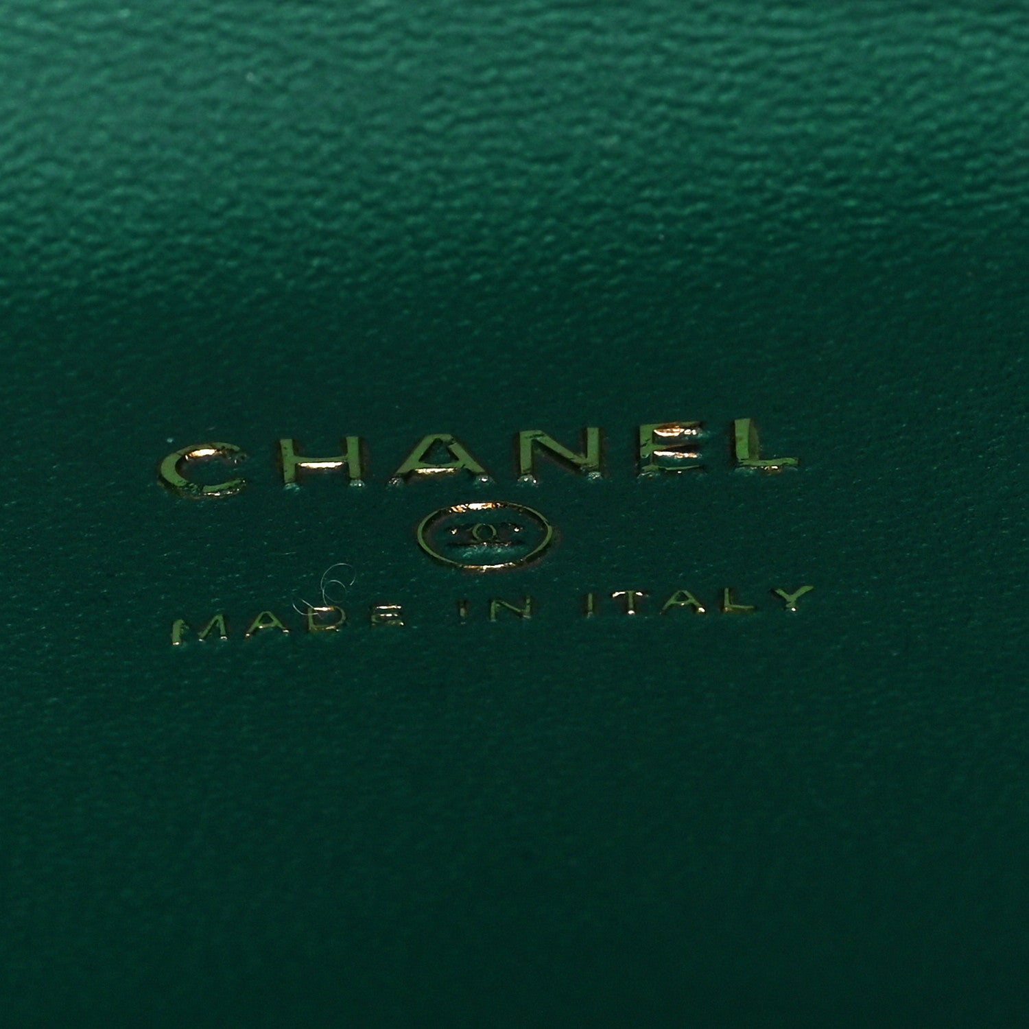 Chanel Lambskin Quilted Top Handle Mini Vanity Case With Chain Green 6 of 11