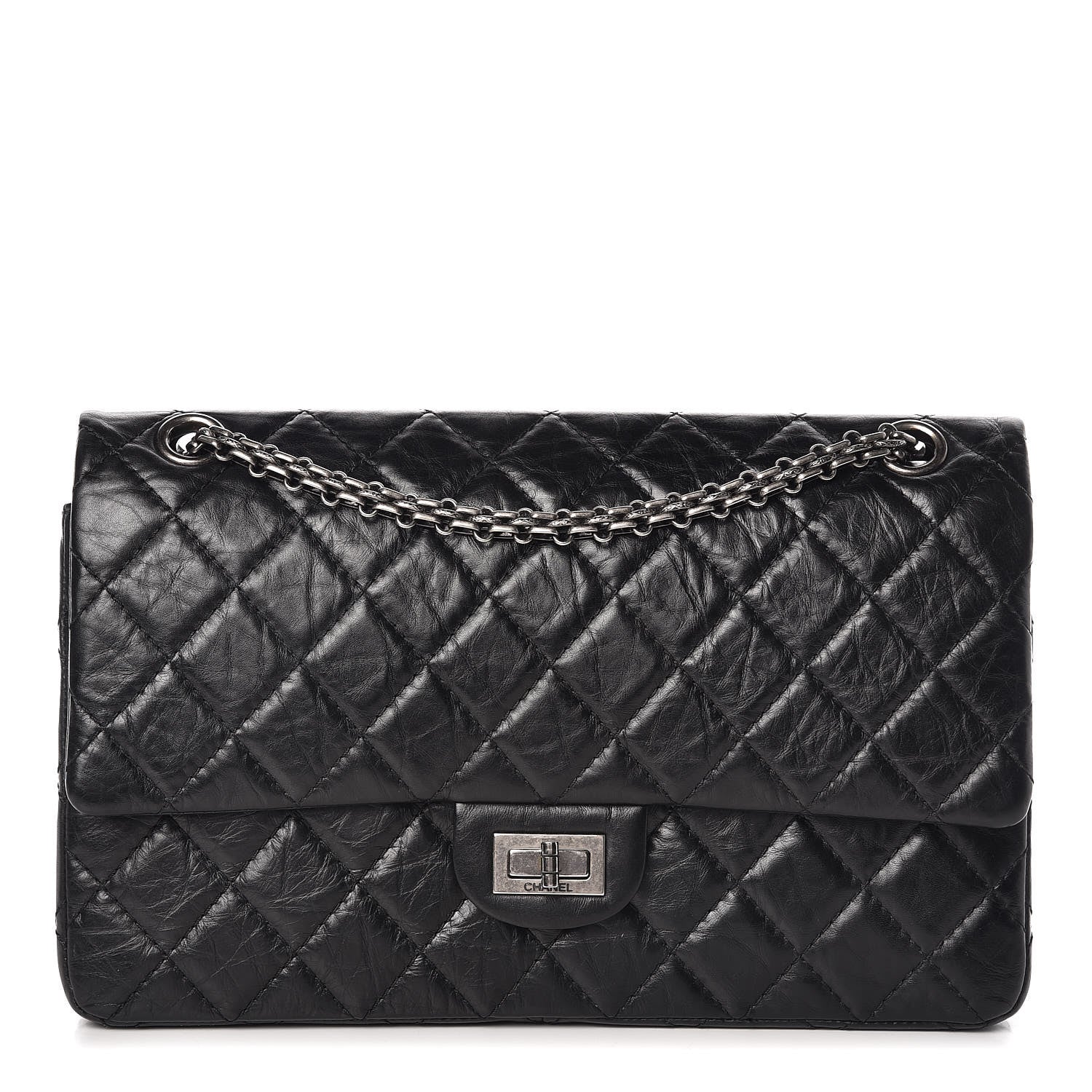 Chanel Aged Calfskin Quilted 2.55 Reissue 226 Flap Black 1 of 12