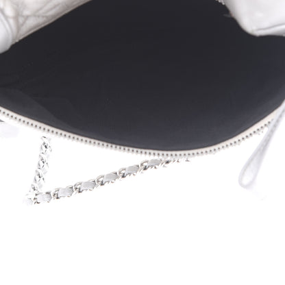 Chanel Metallic Calfskin Camera Case Silver 4 of 10
