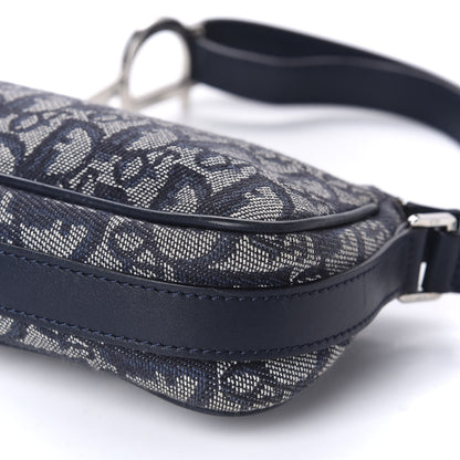 Christian Dior Monogram Shoulder Bag Blue 8 of 12