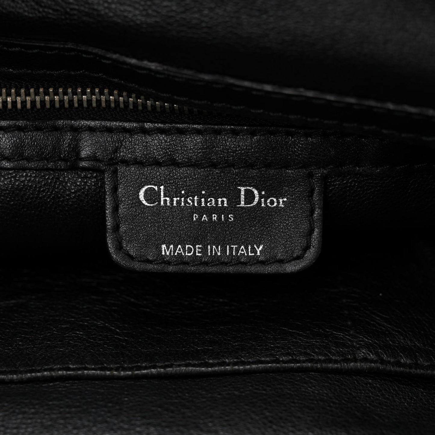 Lambskin Woven Dior Soft Shopping Tote Black
