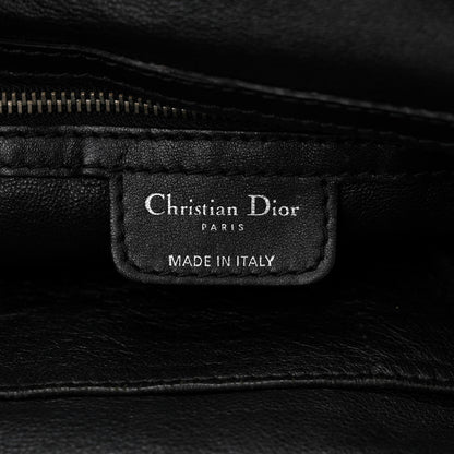 Christian Dior Lambskin Woven Dior Soft Shopping Tote Black 6 of 13