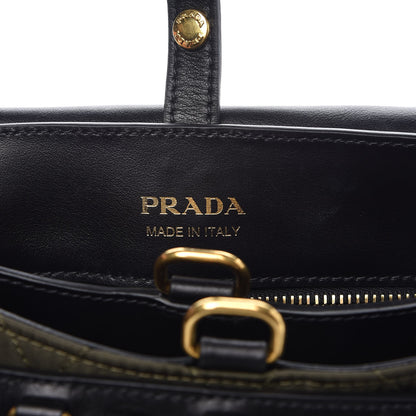 Prada Tessuto Nylon City Calfskin Quilted Crossbody Mimetico Black 6 of 7