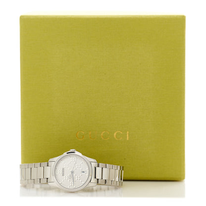 Gucci Stainless Steel 27mm G-Timeless Diamante Quartz Watch 5 of 5