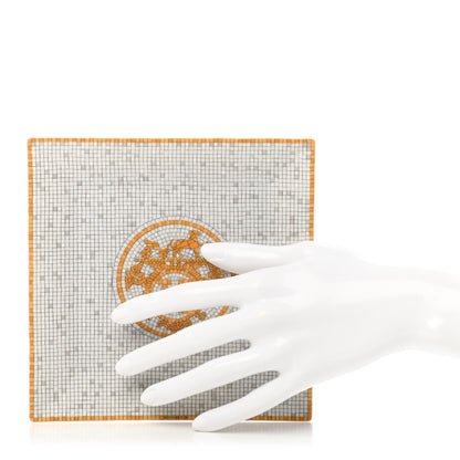 Hermes Porcelain Mosaique au 24 Square Plate 2 of 4
