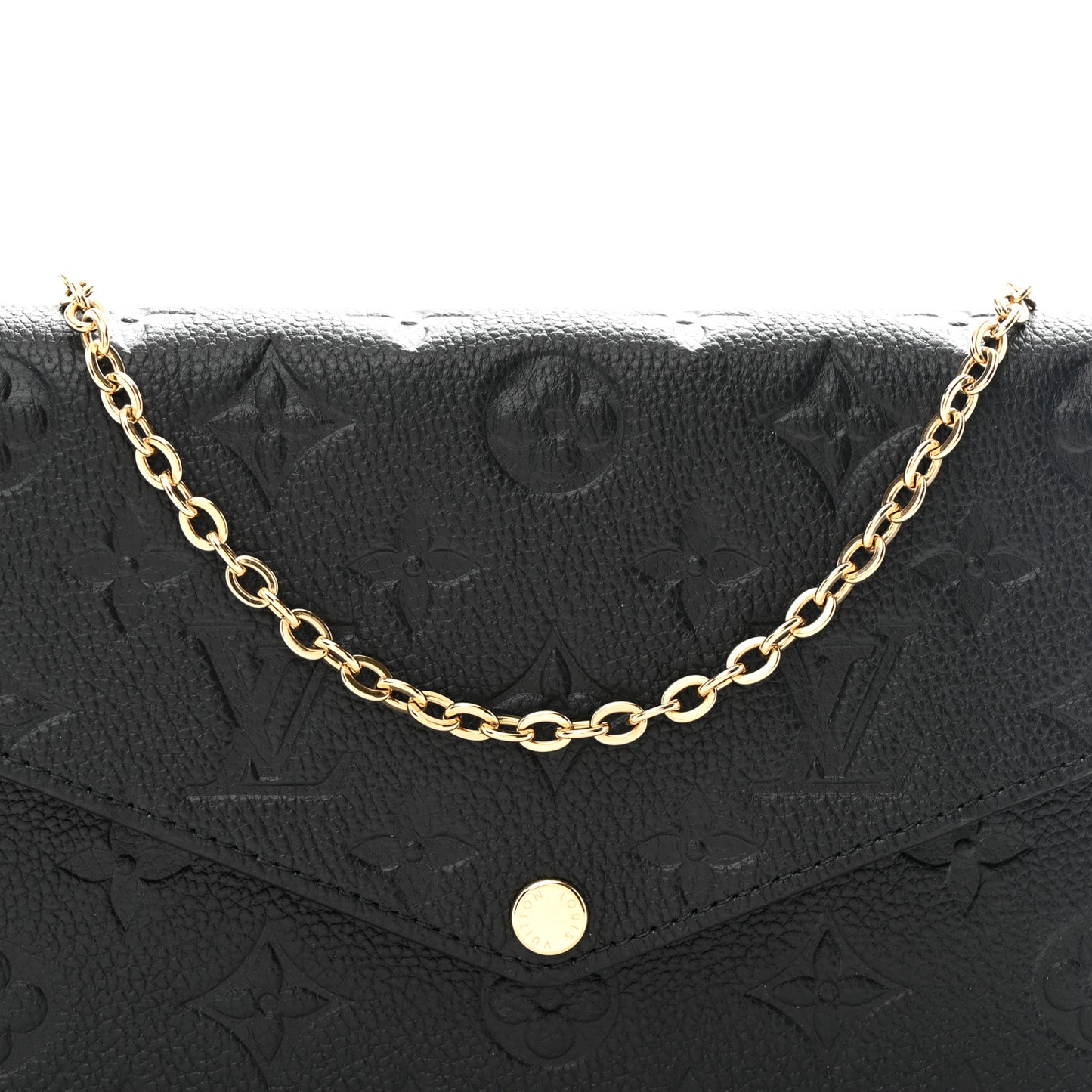 Empreinte Pochette Felicie Chain Wallet Black