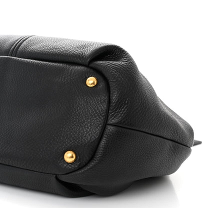 Prada Vitello Daino Tote Daino Tote Black 10 of 10