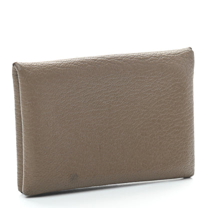 Hermes Chevre Mysore Calvi Card Case Etoupe 3 of 6