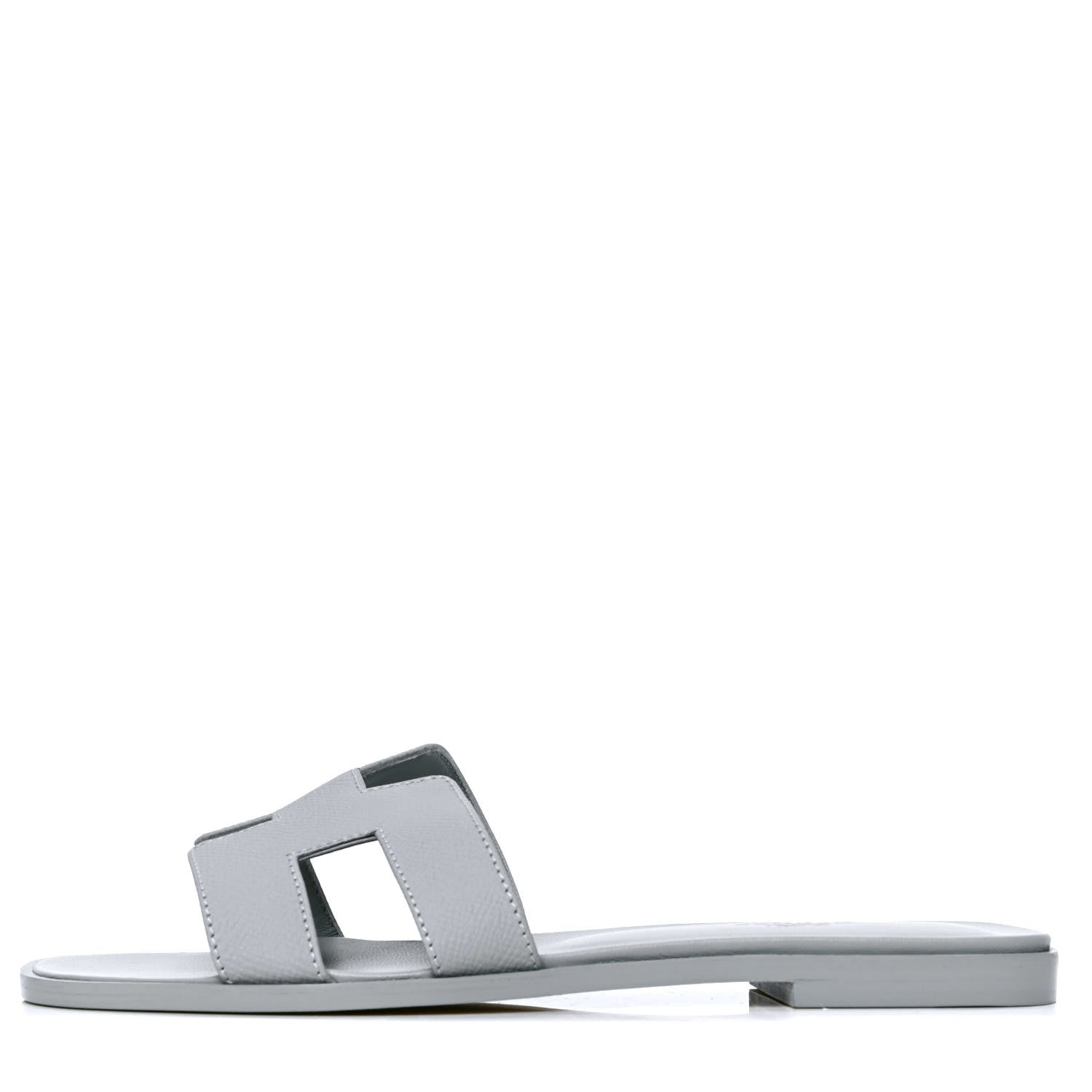 Hermes Epsom Oran Sandals 39 Bleu Glacier 1 of 5