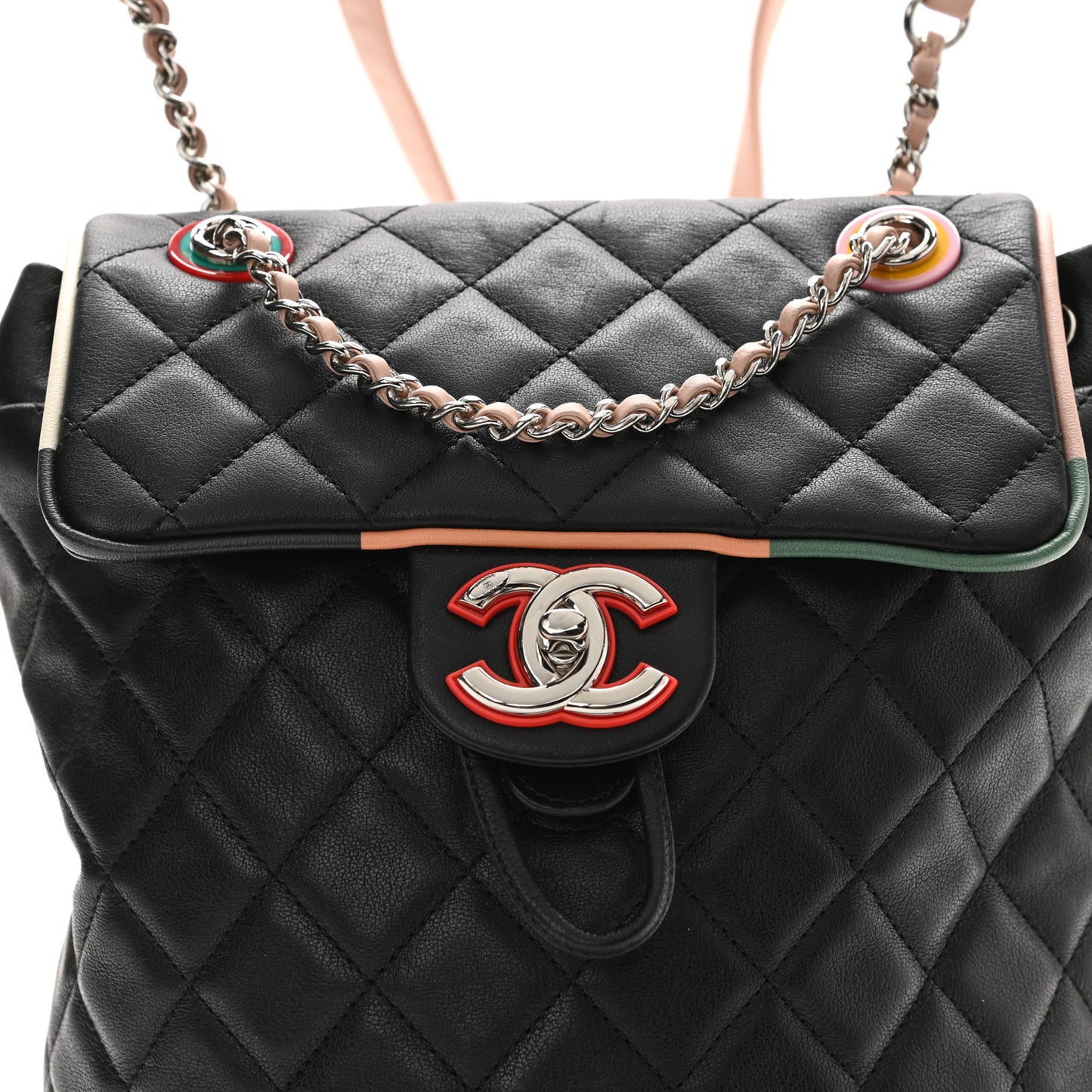 Lambskin Quilted Small Cuba Urban Spirit Backpack Black