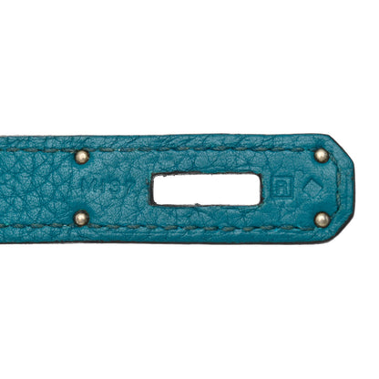 Hermes Taurillon Clemence Kelly Retourne 28 Bleu Izmir 7 of 10