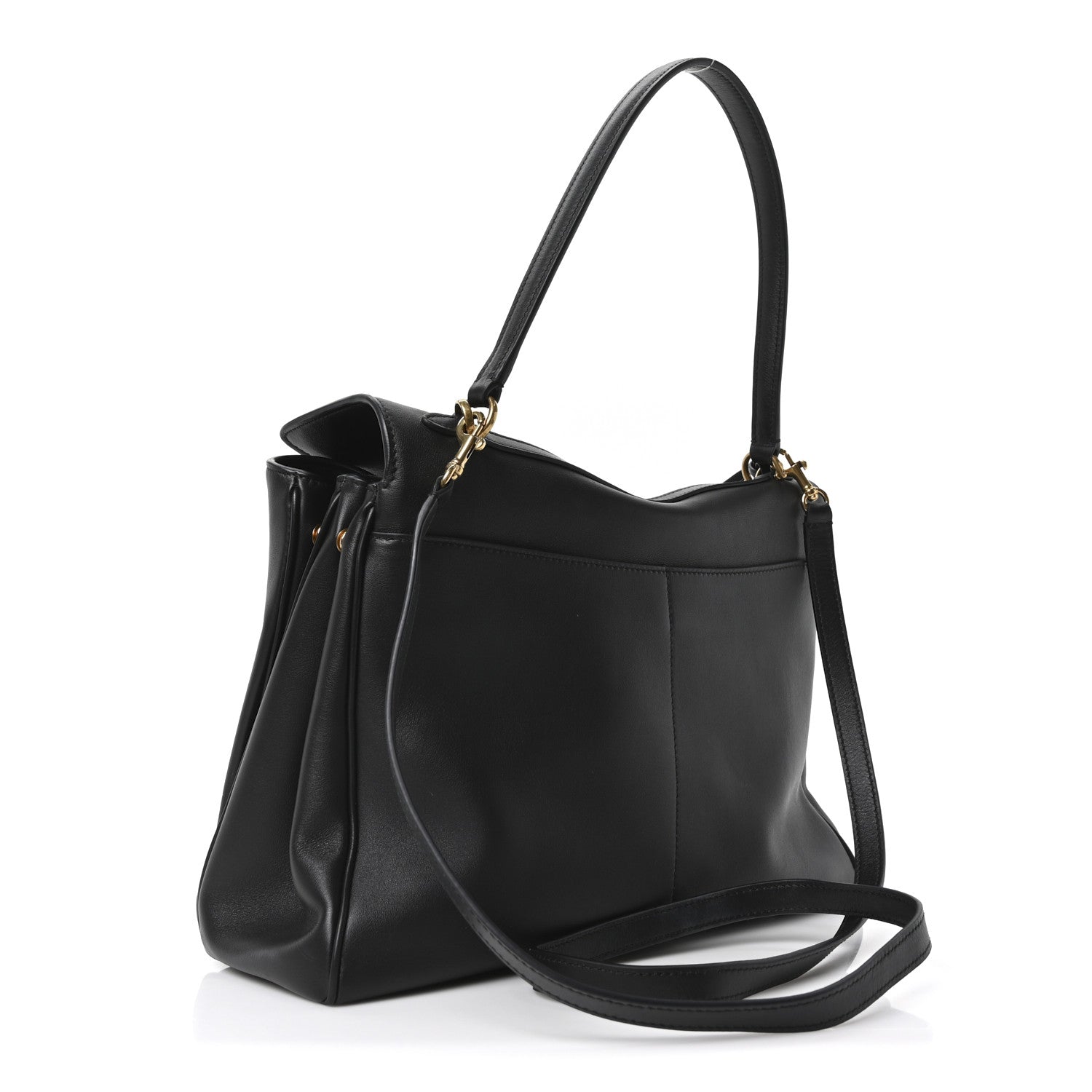 Balenciaga Natural Smooth Calfskin Medium Rodeo Top Handle Handbag Black 3 of 9