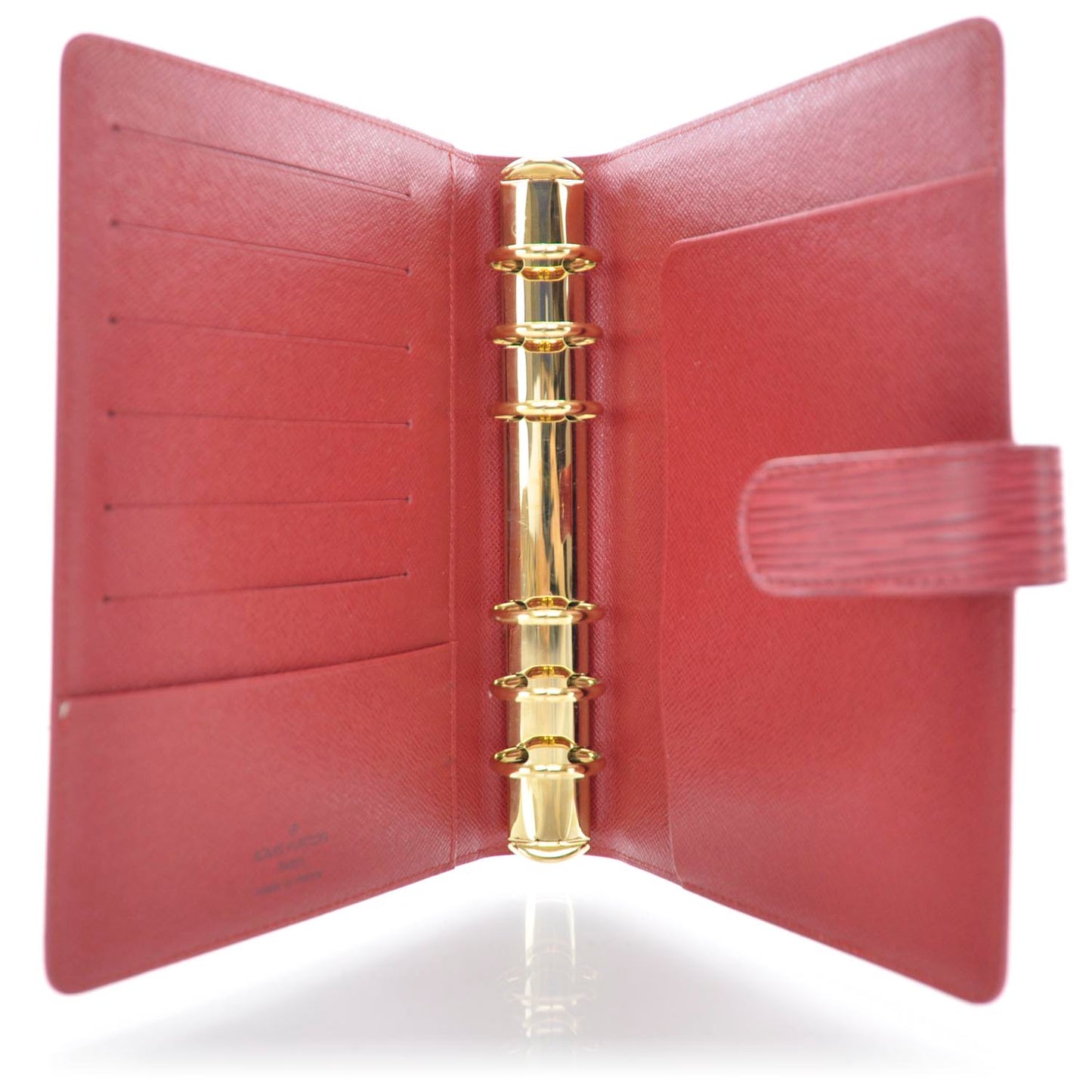 Epi Medium Ring Agenda Cover Red