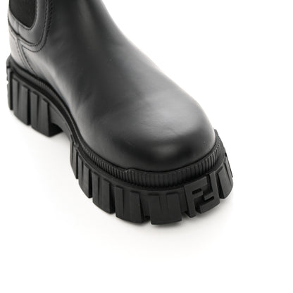 Fendi Calfskin Rubber Fendi Force Chelsea Boots 36.5 Black 8 of 11
