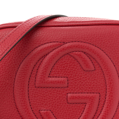 Gucci Pebbled Calfskin Small Soho Disco Bag Vibrant Red 8 of 12