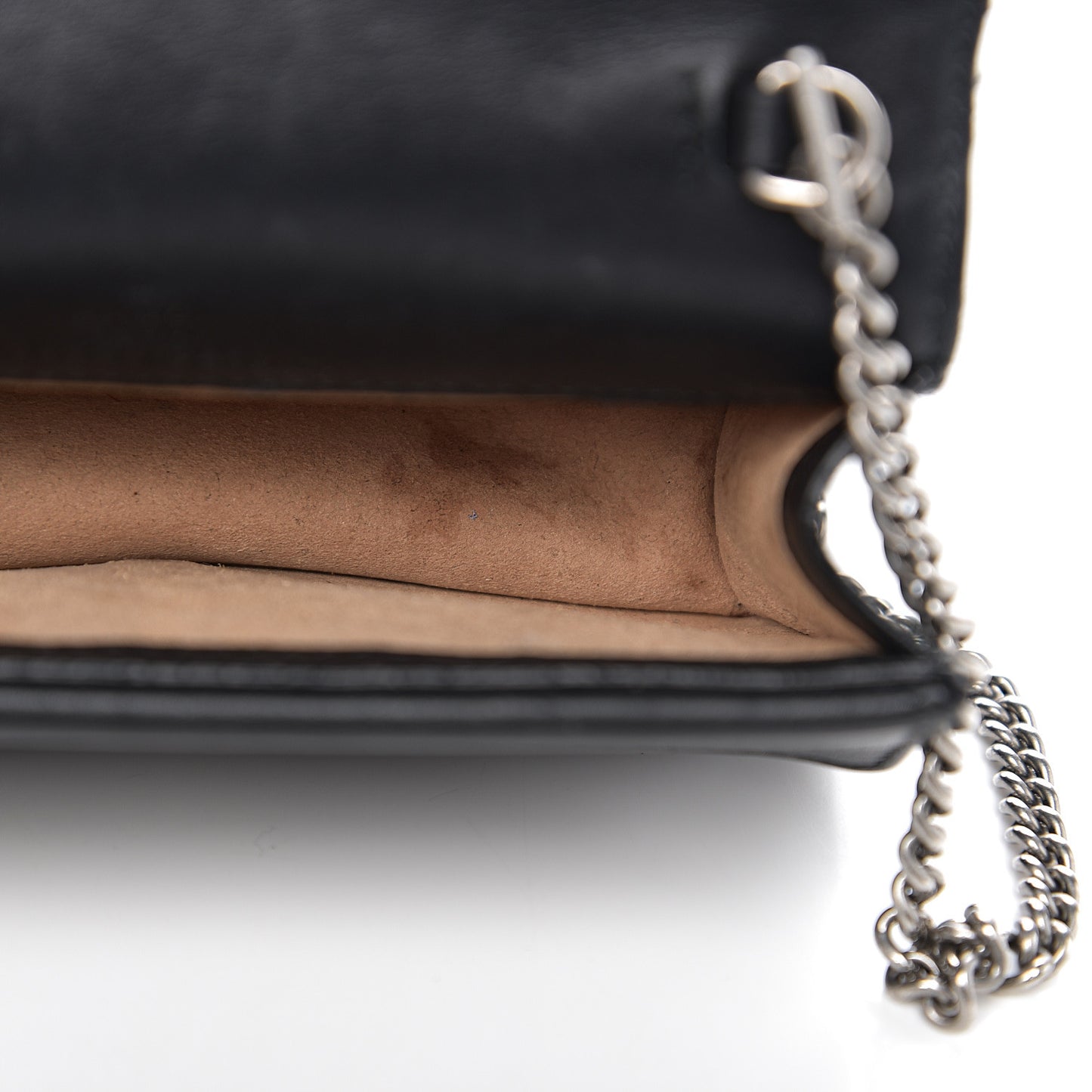 Velvet GG Monogram Super Mini Dionysus Shoulder Bag Black