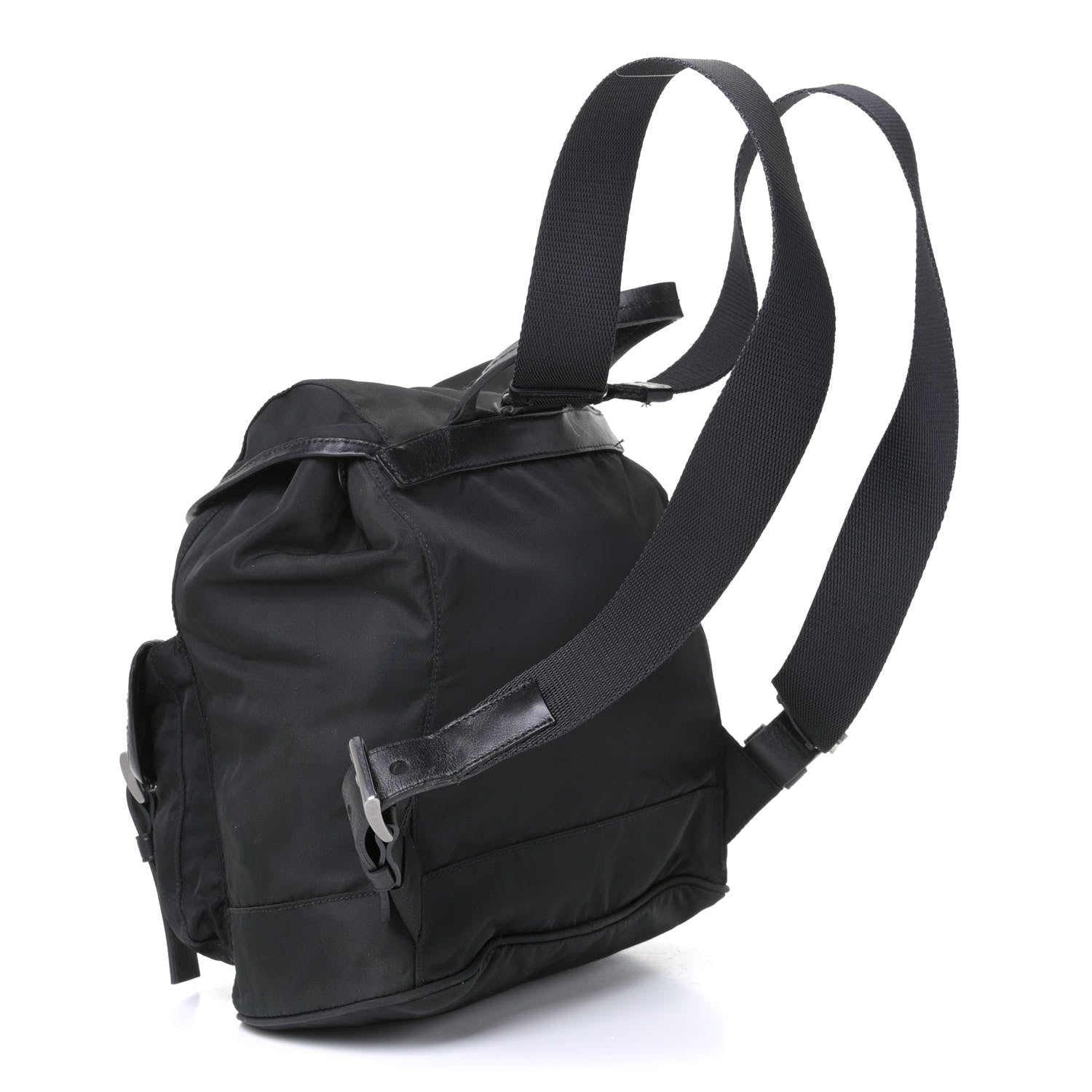 Prada Tessuto Nylon Small Backpack Black 2 of 4