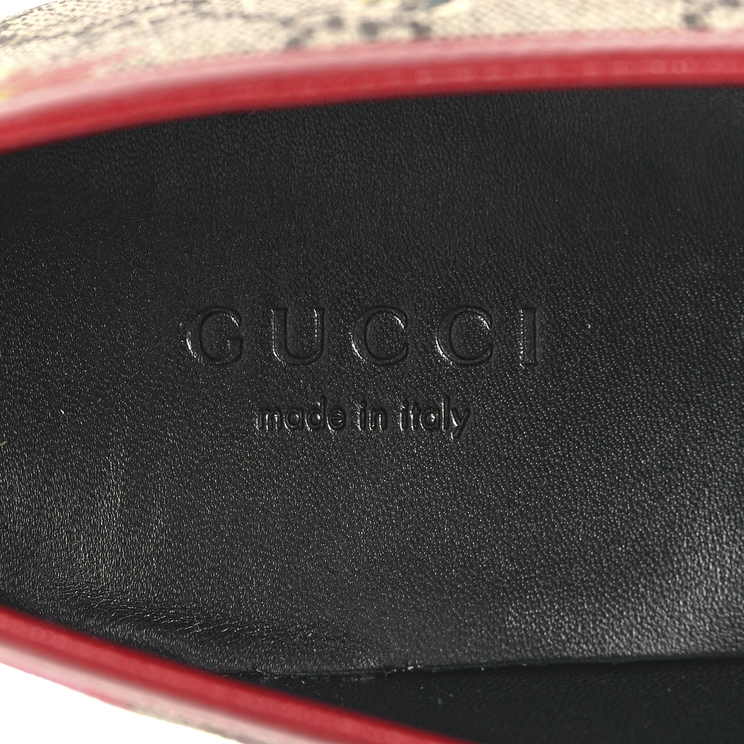 Gucci Canvas GG Monogram Flora Horsebit Womens Jordaan Loafers 39 Beige Ebony Multicolor Rosso 8 of 10