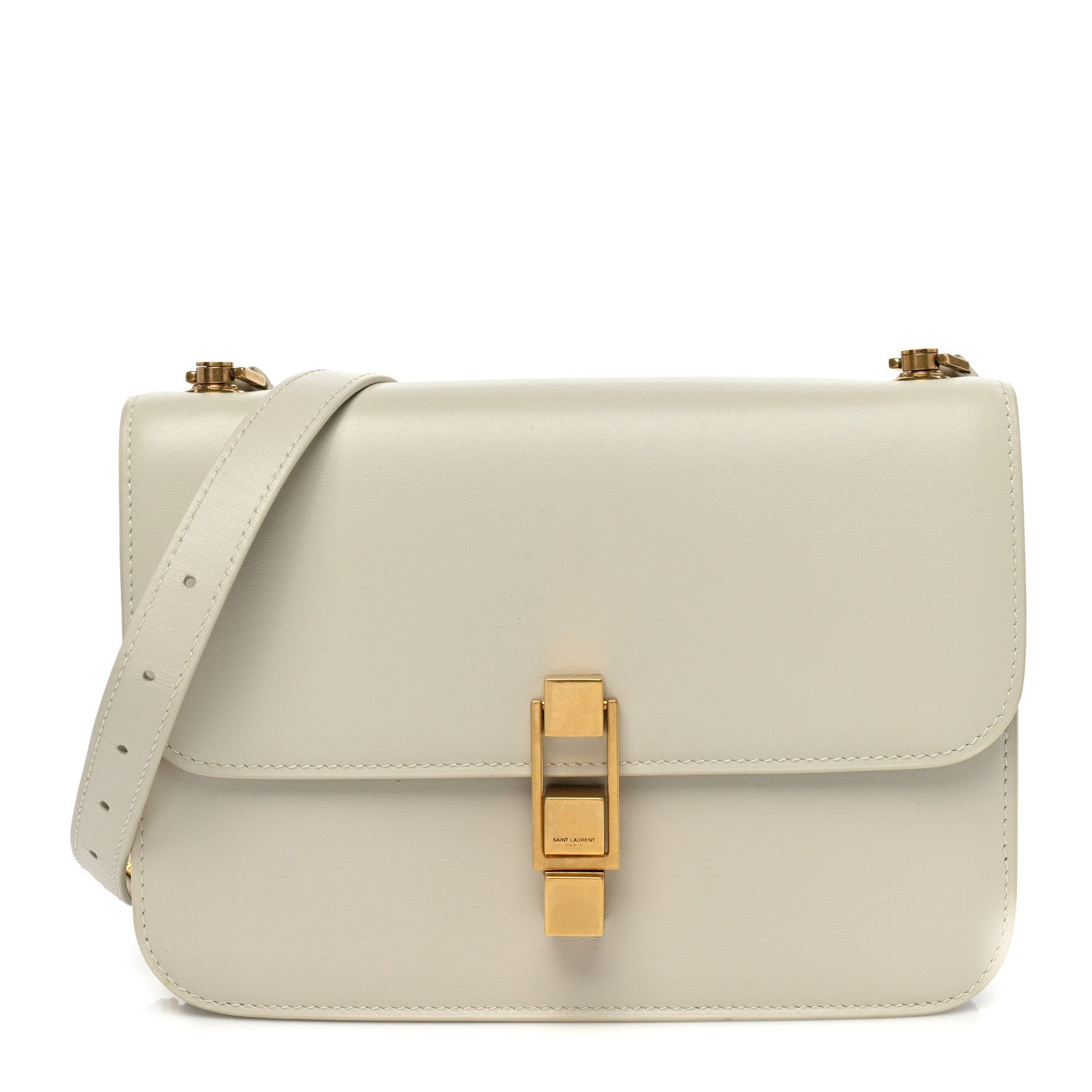 Saint Laurent Smooth Calfskin Carre Satchel Crema Soft 1 of 8