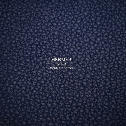 Hermes Taurillon Clemence Picotin Lock 18 PM Bleu Saphir 6 of 12