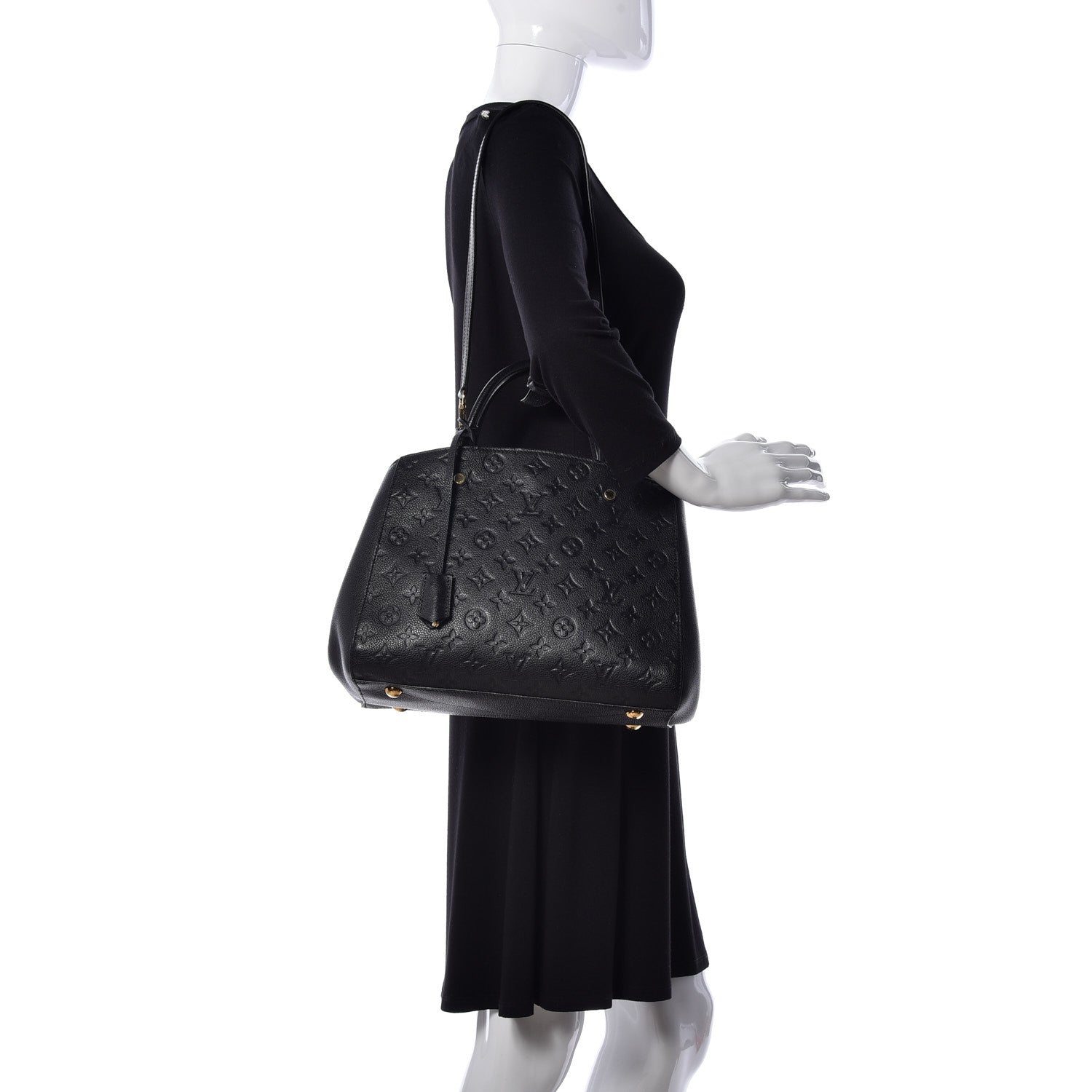 Louis Vuitton Empreinte Montaigne MM Black 2 of 9