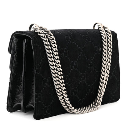 Gucci Velvet GG Monogram Small Dionysus Shoulder Bag Black 3 of 10
