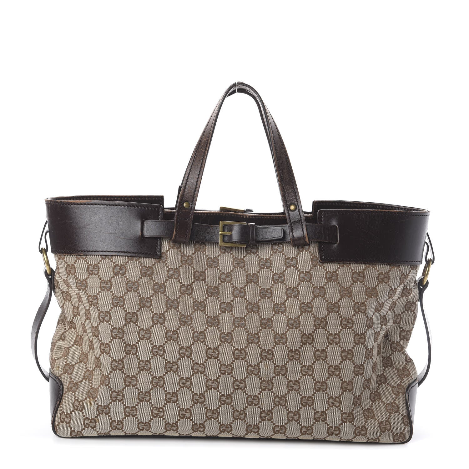 Gucci Monogram Tote Brown 1 of 8