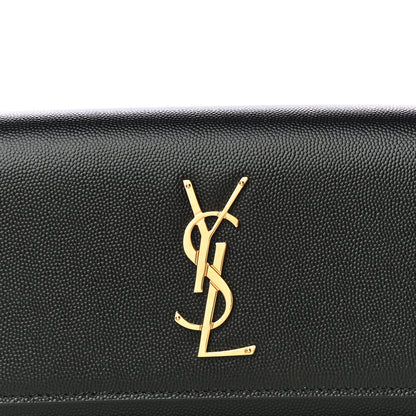 Saint Laurent Grain De Poudre Monogram Kate Belt Bag Black 6 of 8