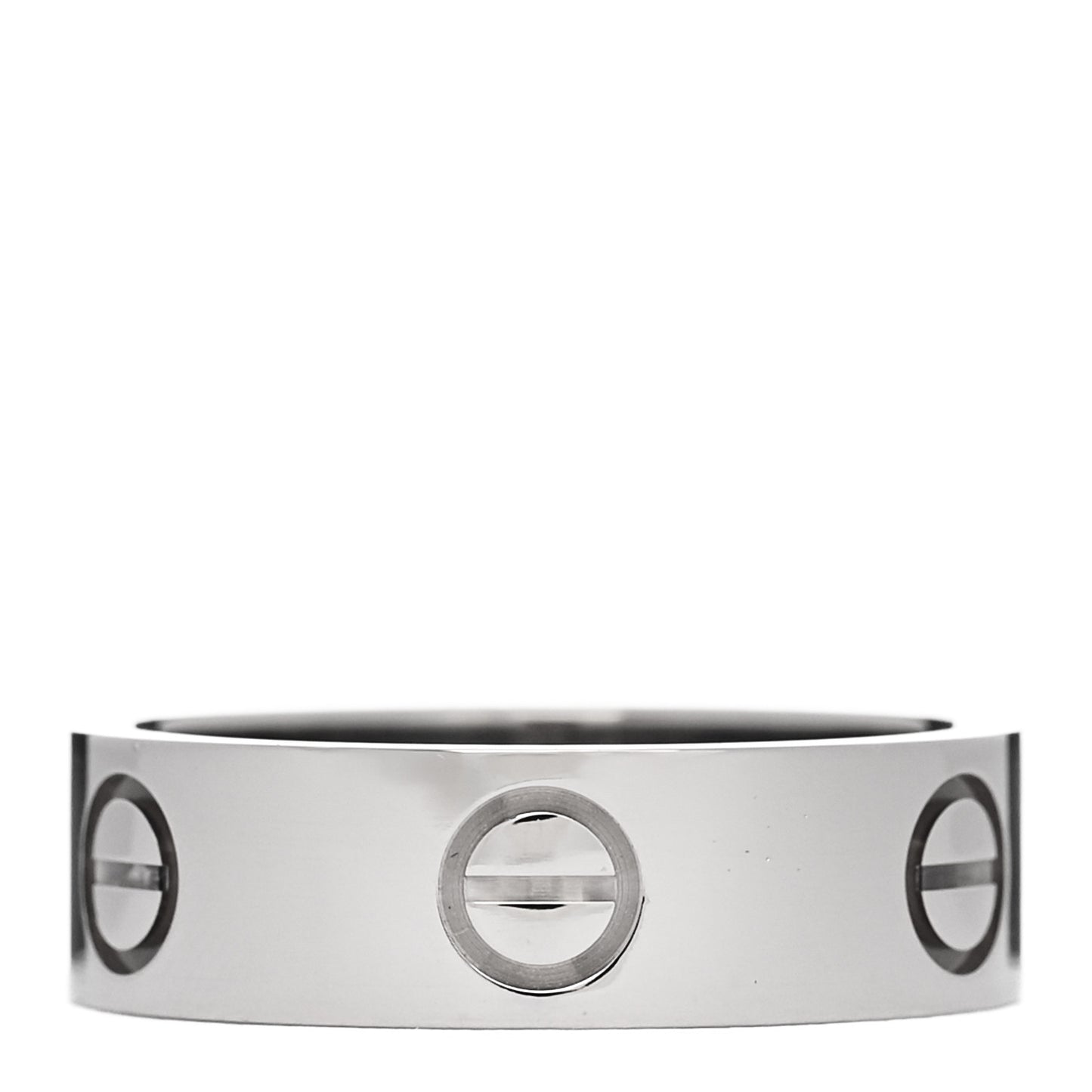 18K White Gold 5.5mm LOVE Ring 52 6