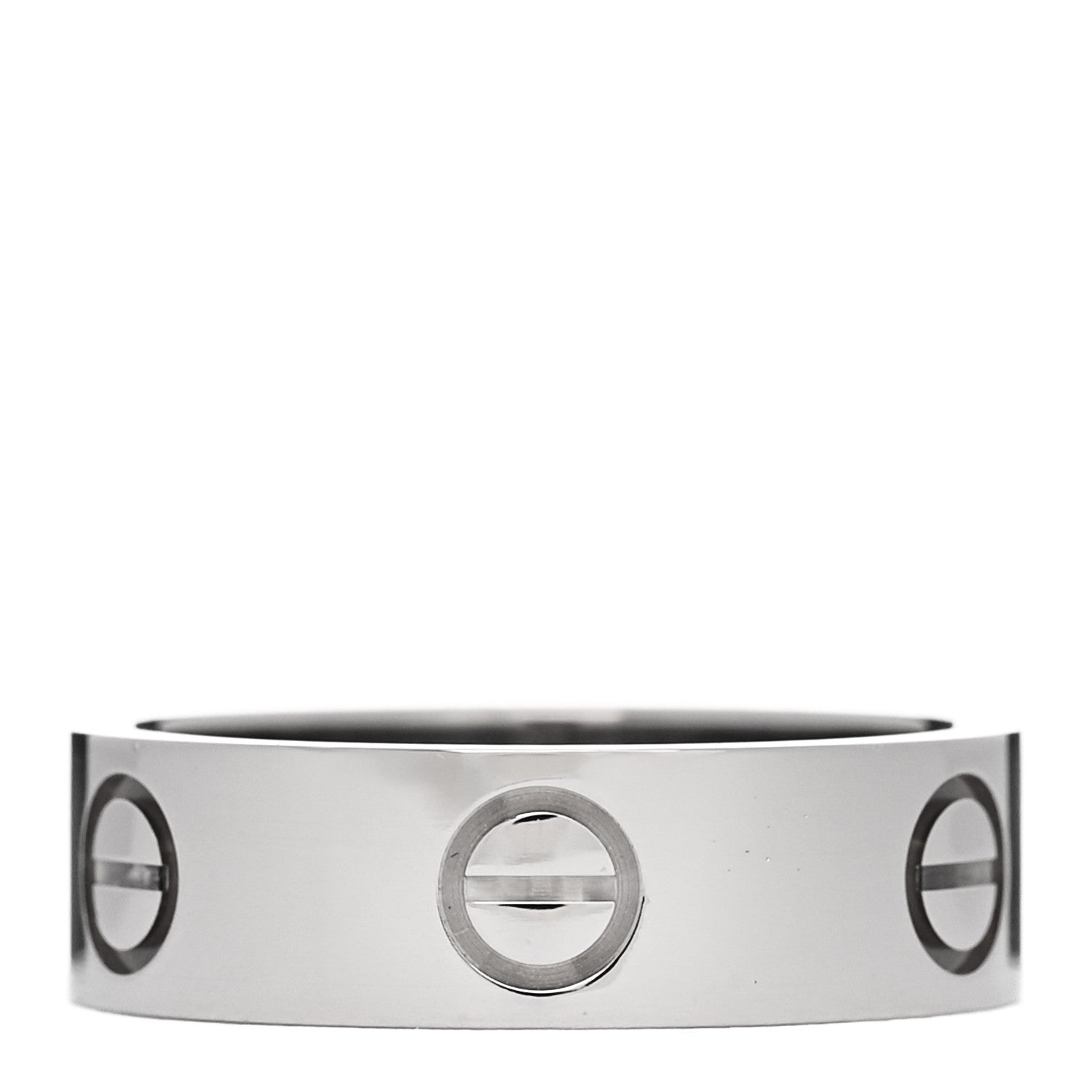 Cartier 18K White Gold 5.5mm LOVE Ring 52 6 3 of 5