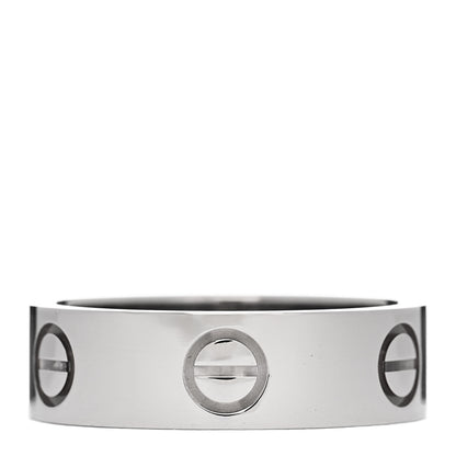 Cartier 18K White Gold 5.5mm LOVE Ring 52 6 3 of 5