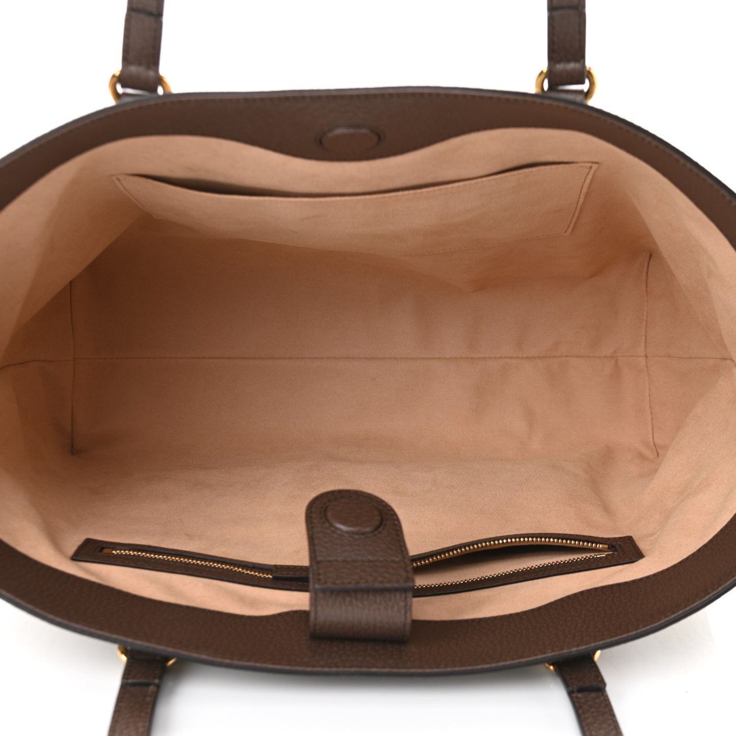 GG Supreme Monogram Medium Ophidia Shopping Tote Brown