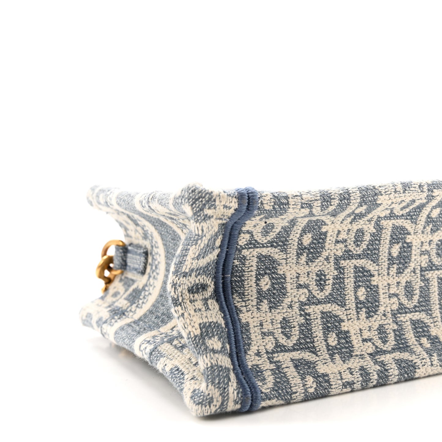 Oblique Mini Book Tote With Strap Light Blue Multicolor
