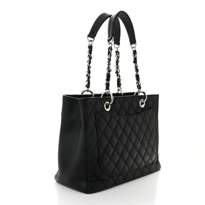 Chanel Caviar Quilted Grand Shopping Tote GST Black 3 of 10