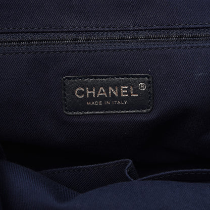Chanel Canvas Sequin Large Deauville Tote Navy 7 of 10