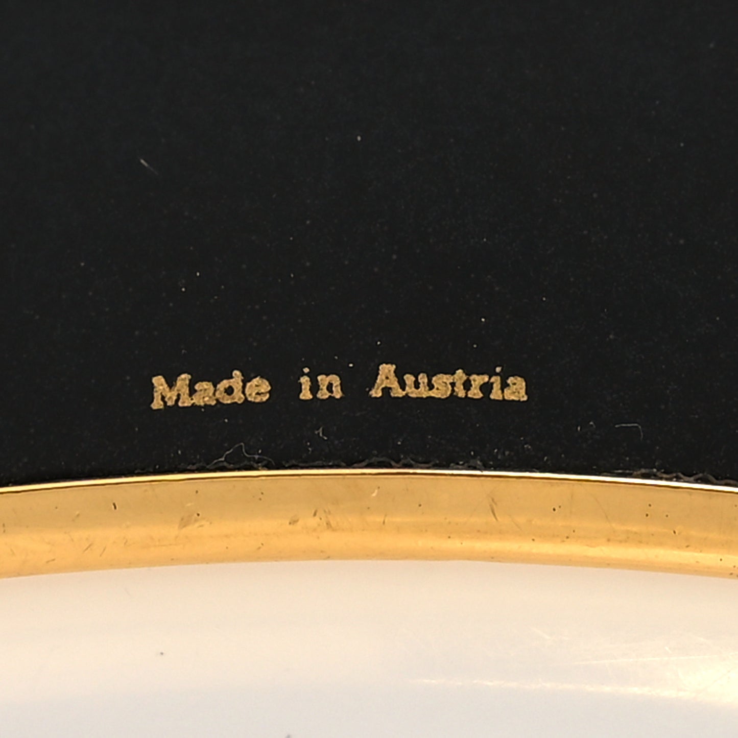 Enamel Printed Wide Grand Apparat Bracelet 70 Black