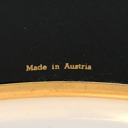 Hermes Enamel Printed Wide Grand Apparat Bracelet 70 Black 5 of 5