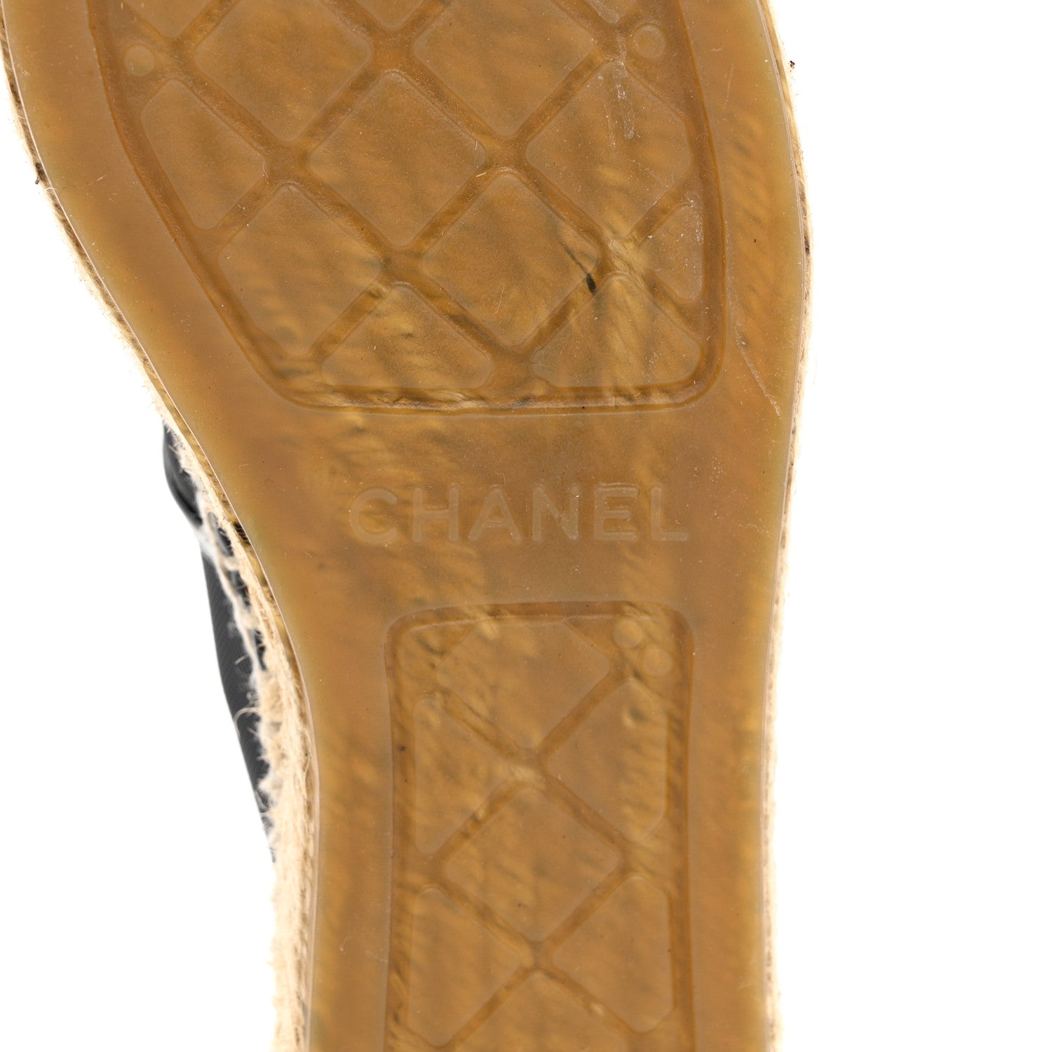 Chanel Mesh Grosgrain CC Espadrilles 35 Black 6 of 10