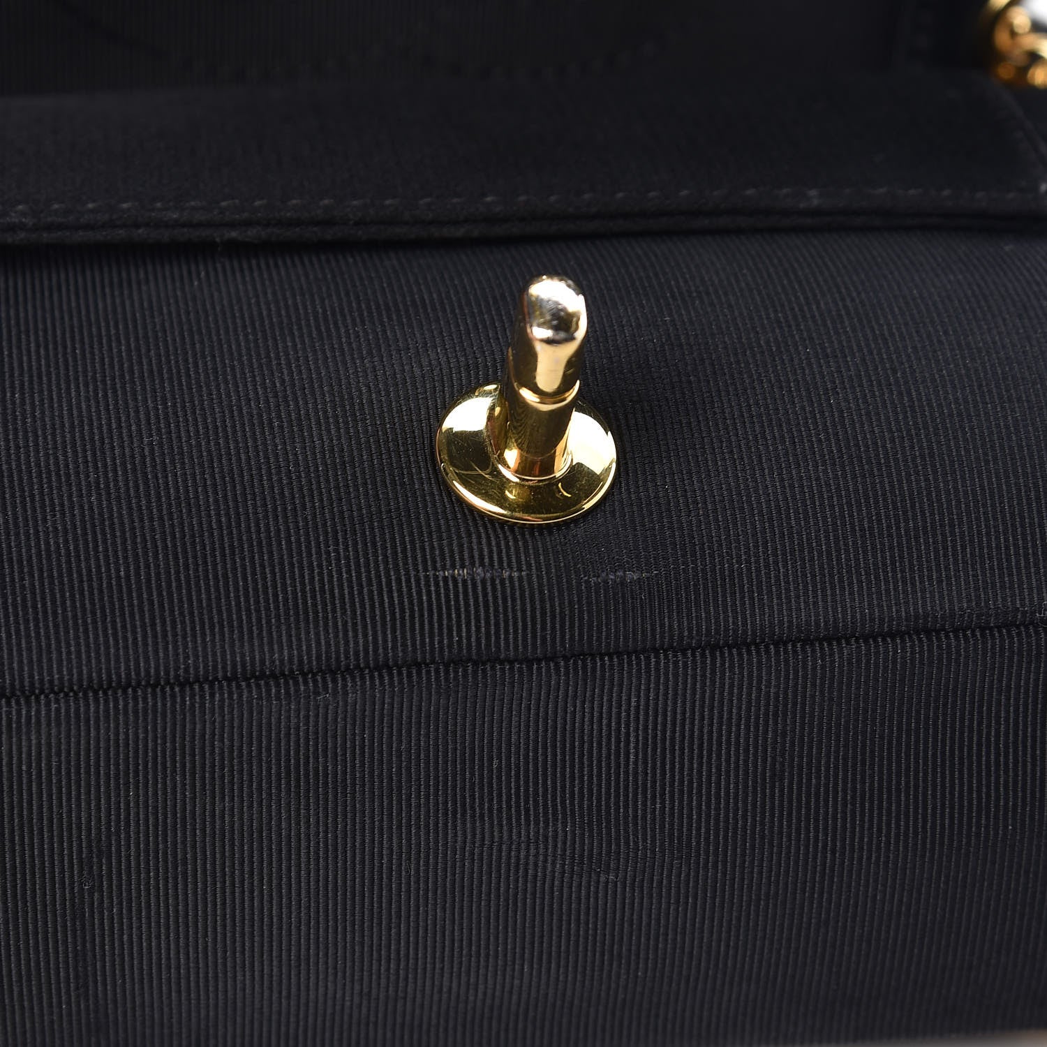 Chanel Grosgrain Satin Quilted Small Vintage Mademoiselle Flap Black 8 of 15