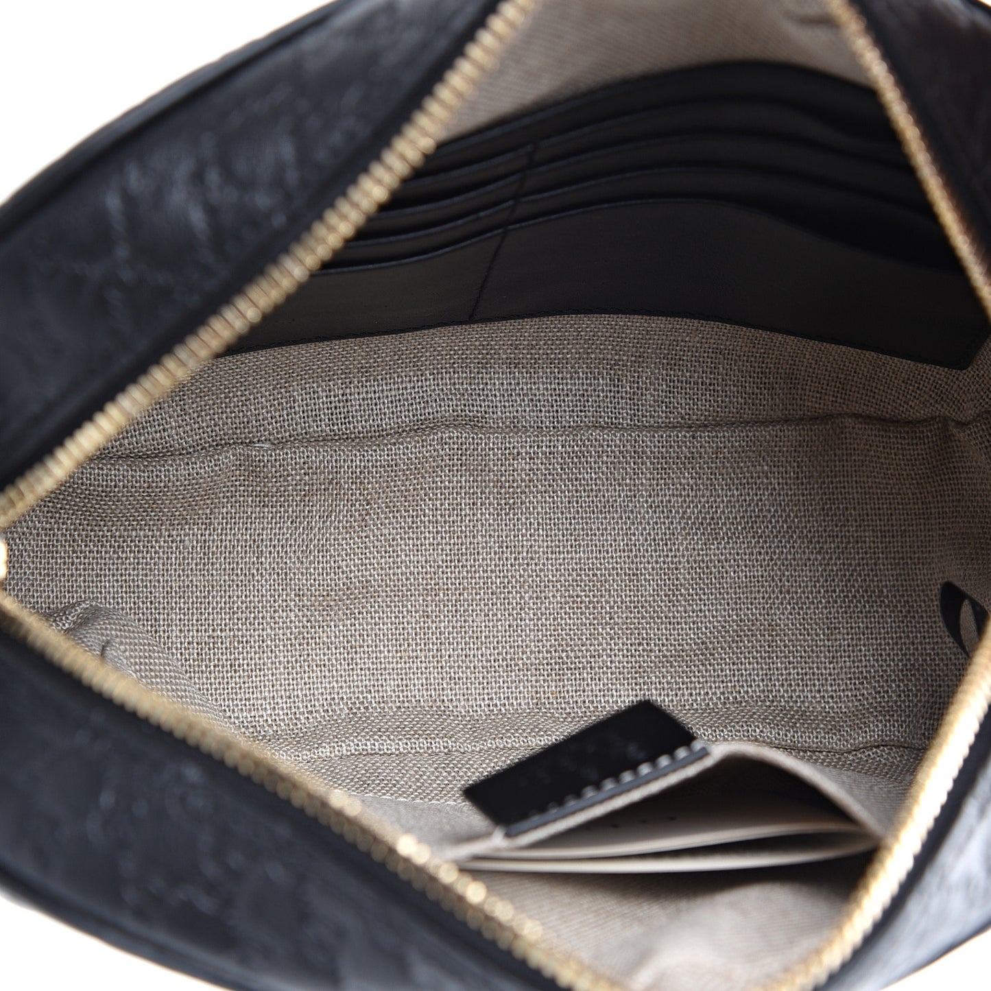 Microguccissima Mini Bree Messenger Bag Black