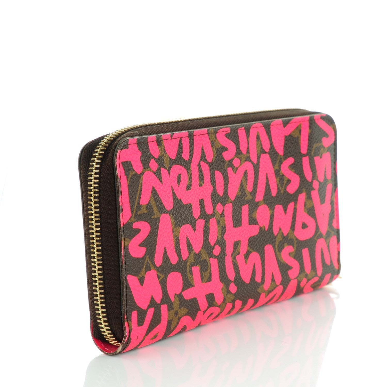 Louis Vuitton Monogram Graffiti Zippy Wallet Fuchsia 3 of 7